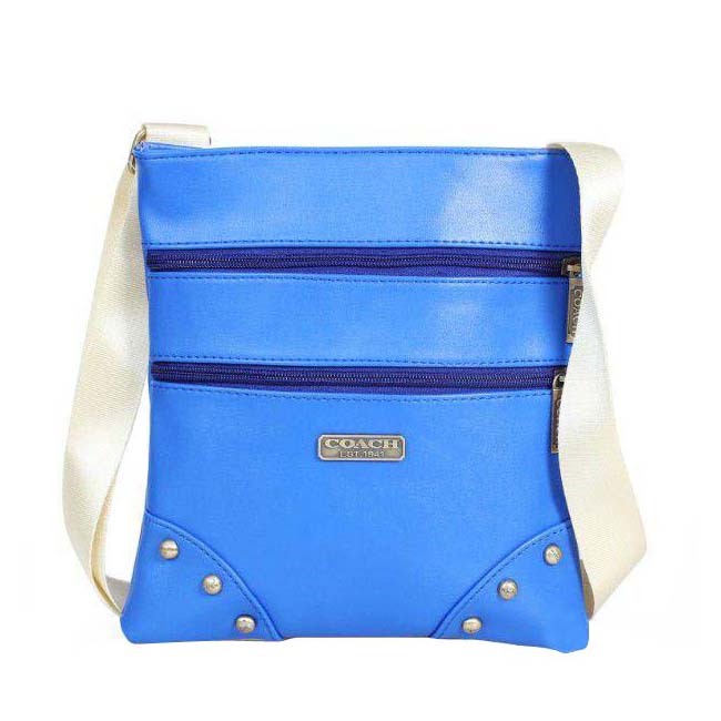 Coach North South Small Blue Crossbody Bags DPW